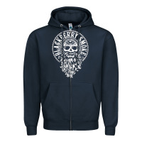 Navy blackberry smoke’s Zipper Hoodie - artisFamous
