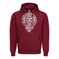 Burgundy blackberry smoke’s Zipper Hoodie - artisFamous