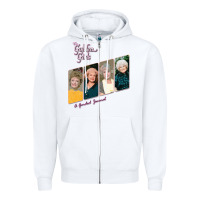 White THE GOLDEN GIRLS Zipper Hoodie - artisFamous