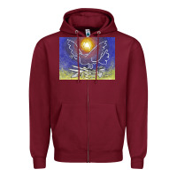 Burgundy pablo picasso signed & hand Zipper Hoodie - artisFamous