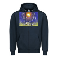Navy pablo picasso signed & hand Zipper Hoodie - artisFamous