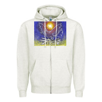 Oatmeal Heather pablo picasso signed & hand Zipper Hoodie - artisFamous