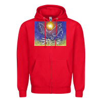 Red pablo picasso signed & hand Zipper Hoodie - artisFamous