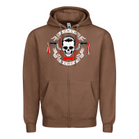 Chestnut loner rebel Zipper Hoodie - artisFamous