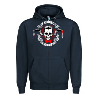 Navy loner rebel Zipper Hoodie - artisFamous