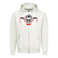 Oatmeal Heather loner rebel Zipper Hoodie - artisFamous