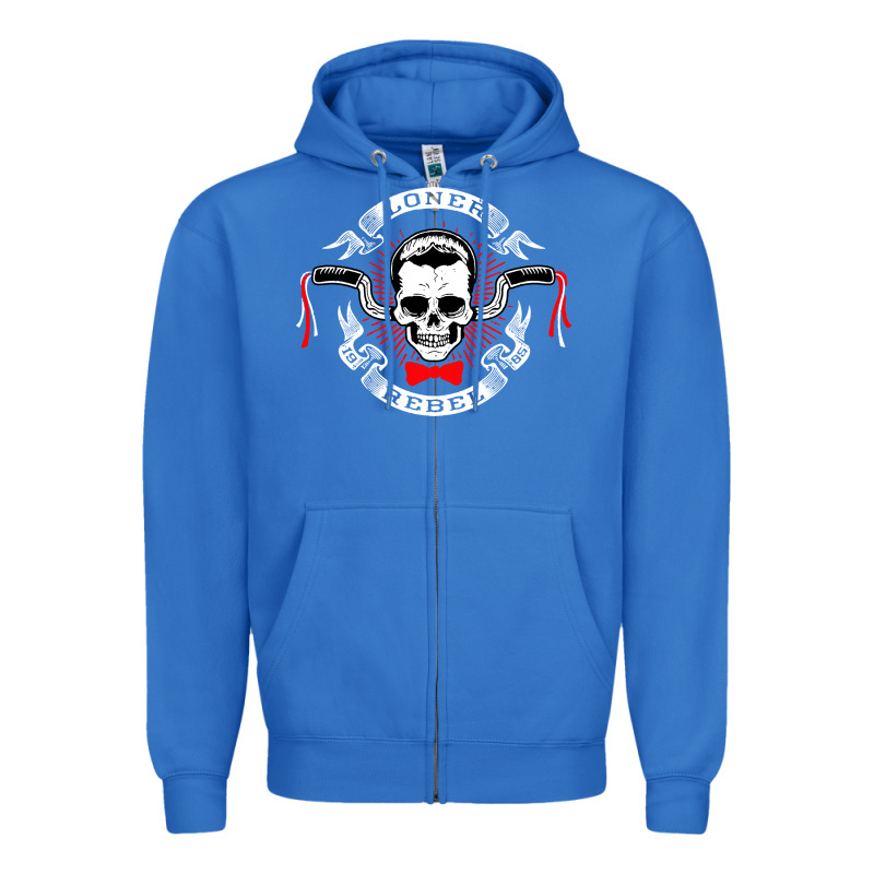 Loner Rebel Zipper Hoodie by artisFamous | Teevron
