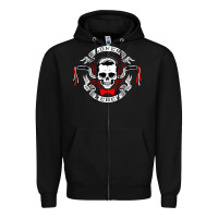 Black loner rebel Zipper Hoodie - artisFamous