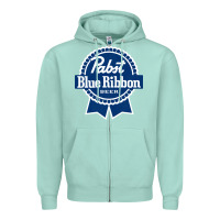 Seafoam pabst blue ribbon Zipper Hoodie - artisFamous