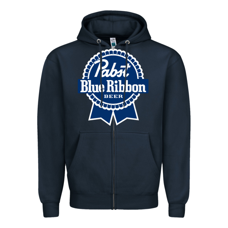 Pabst Blue Ribbon Zipper Hoodie by artisFamous | Teevron