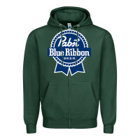 Sports Green pabst blue ribbon Zipper Hoodie - artisFamous