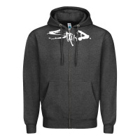 Charcoal Heather staind Zipper Hoodie - artisFamous