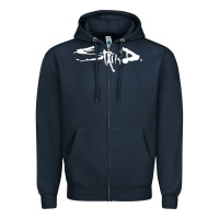 Navy staind Zipper Hoodie - artisFamous