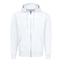 White staind Zipper Hoodie - artisFamous