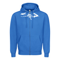 True Royal staind Zipper Hoodie - artisFamous