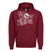 Burgundy best of old crow medicine show Zipper Hoodie - artisFamous