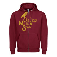 Burgundy best of old crow medicine show Zipper Hoodie - artisFamous