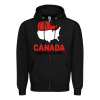 Black canada america's hat Zipper Hoodie - artisFamous