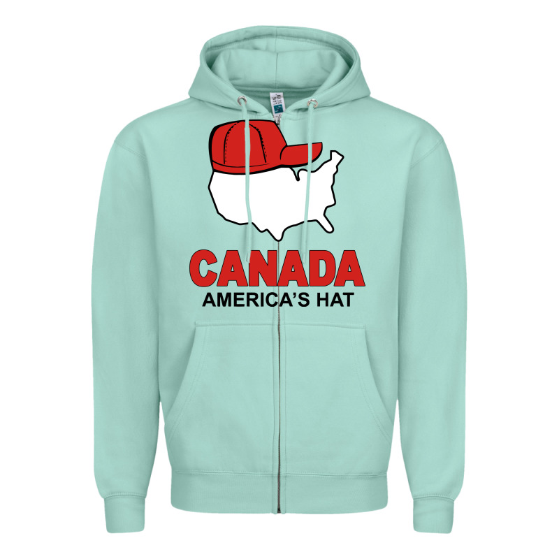 Canada America's Hat Zipper Hoodie by artisFamous | Teevron