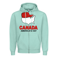 Seafoam canada america's hat Zipper Hoodie - artisFamous