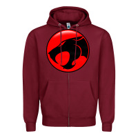Burgundy thundercats cool Zipper Hoodie - artisFamous