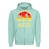 Seafoam vintage this teacher earned all of this summer break Zipper Hoodie - artisFamous