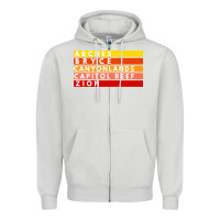 Dove Grey utah national parks utah s mighty five souvenir nps moab Zipper Hoodie - artisFamous