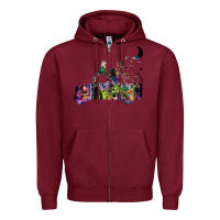 Burgundy hocus pocus car Zipper Hoodie - artisFamous