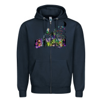 Navy hocus pocus car Zipper Hoodie - artisFamous