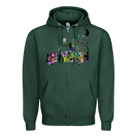 Sports Green hocus pocus car Zipper Hoodie - artisFamous