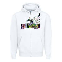 White hocus pocus car Zipper Hoodie - artisFamous