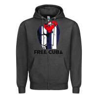 Charcoal Heather free cuba Zipper Hoodie - artisFamous
