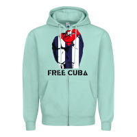 Seafoam free cuba Zipper Hoodie - artisFamous