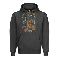 Charcoal Heather dirt bike 1a Zipper Hoodie - artisFamous