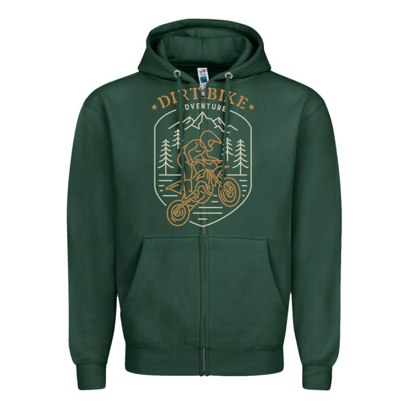 Dirt Bike 1a Zipper Hoodie by artisFamous | Teevron
