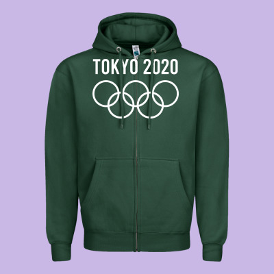 Olympic Tokyo 2020 Zipper Hoodie Designed By Artisfamous
