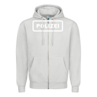 Dove Grey polizei Zipper Hoodie - artisFamous