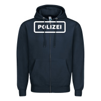 Navy polizei Zipper Hoodie - artisFamous