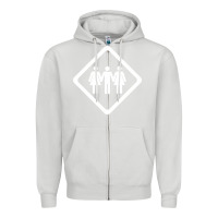 Dove Grey threesome Zipper Hoodie - artisFamous