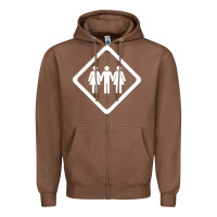 Chestnut threesome Zipper Hoodie - artisFamous