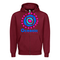 Burgundy lost oceanic airlines Zipper Hoodie - artisFamous