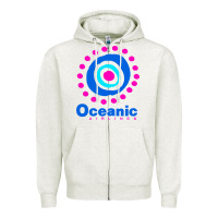 Oatmeal Heather lost oceanic airlines Zipper Hoodie - artisFamous