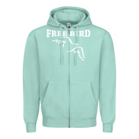 Seafoam lynyrd skynard free bird ronnie van zant Zipper Hoodie - artisFamous