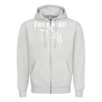 Dove Grey lynyrd skynard free bird ronnie van zant Zipper Hoodie - artisFamous