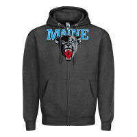 Charcoal Heather maine black bears premier Zipper Hoodie - artisFamous