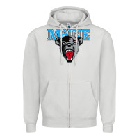 Dove Grey maine black bears premier Zipper Hoodie - artisFamous