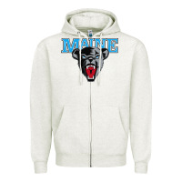 Oatmeal Heather maine black bears premier Zipper Hoodie - artisFamous