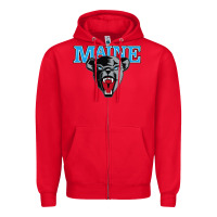 Red maine black bears premier Zipper Hoodie - artisFamous