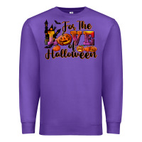Purple For The Love Of Halloween Premium Sweatshirt - RanaPortraitStore