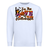 White For The Love Of Halloween Premium Sweatshirt - RanaPortraitStore